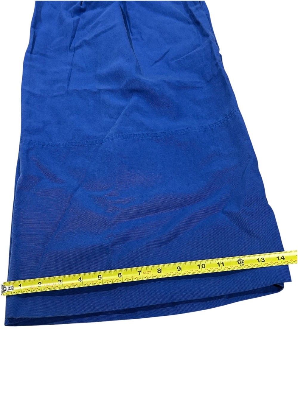 FARM Rio Wide Leg Tailored Blue Pant Size Small Belted Trousers High Rise - Picture 16 of 16